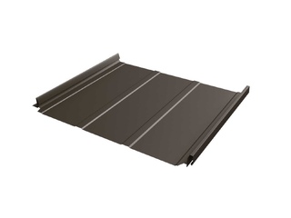 Фальцевая кровля Кликфальц Pro Line Grand Line 0,5 Quarzit PRO Matt RR 32 Темно-Коричневый | с пленкой 0 - в «Монолит-Металлопрокат».