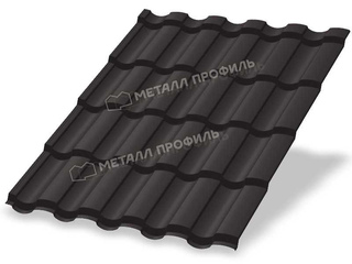 Металлочерепица Металл-Профиль Монтекристо-ML 0,5 PURETAN® RR 32 Темно-коричневый