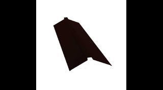 Планка конька плоского 115х30х115 0,45 Drap RR 32 темно-коричневый
