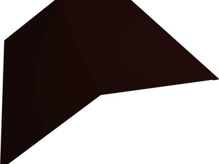 Планка конька плоского 145х145 0,45 Drap RR 32 темно-коричневый