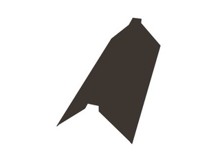 Планка конька плоского 175х50х175 0,45 Drap ST RR 32 темно-коричневый 0 - в «Монолит-Металлопрокат».