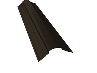 Планка конька фигурного 70x70 0,5 Velur RR 32 темно-коричневый