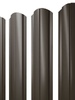 Штакетник Полукруглый Slim фигурный Grand Line 0,5 Atlas RR 32 Темно-Коричневый - в «Монолит-Металлопрокат».